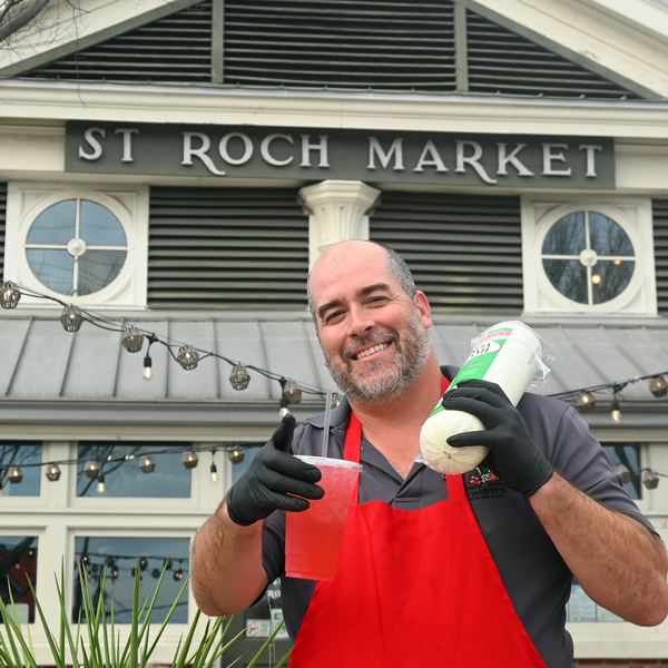 Brad of Squeezy Street Deli at St. Roch Market